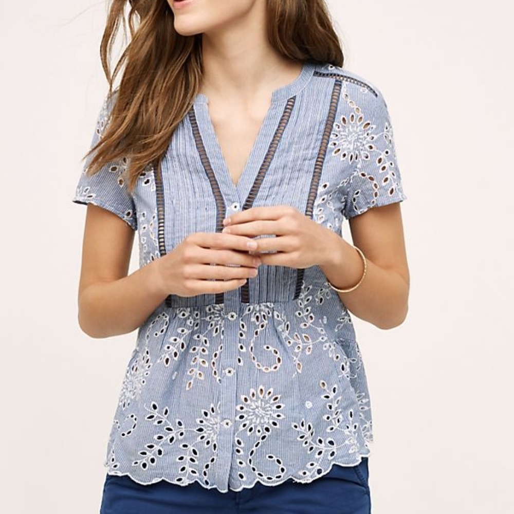 Holding Horses Josune Eyelet Blouse